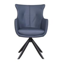 Armstoel Amadora Blauw Stoelen Leder