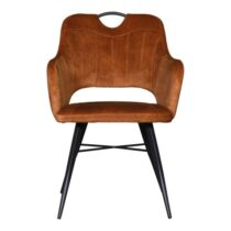 Armstoel Jizzel Cognac Stoelen Stof