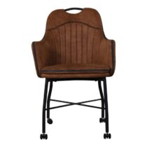 Armstoel Romain Cognac Stoelen Stof