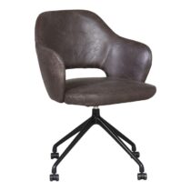 Armstoel Rossiria Bruin Stoelen Leder