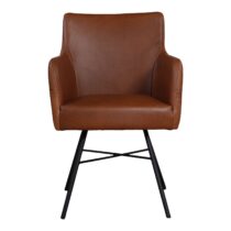 Armstoel Sobral Cognac Stoelen Leder