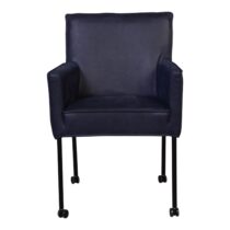 Armstoel Starsky Blauw Stoelen Leder