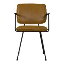 Armtoel Ceado Mustard Stoelen Leder