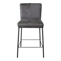 Barkruk Rivolia Graphite H102 cm Stoelen Microleder