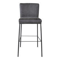 Barkruk Rivolia Graphite H116 cm Stoelen Microleder