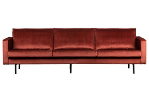 BePureHome Bank Rodeo 3-Zits Velvet Chestnut Banken Stof