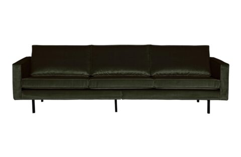 BePureHome Bank Rodeo 3-Zits Velvet Dark Green Banken Stof