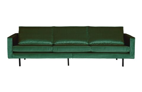 BePureHome Bank Rodeo 3-Zits Velvet Green Forest Banken Stof