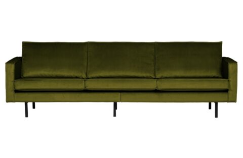 BePureHome Bank Rodeo 3-Zits Velvet Olive Banken Stof