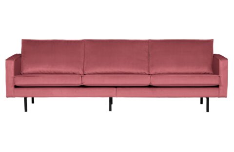 BePureHome Bank Rodeo 3-Zits Velvet Pink Banken Stof