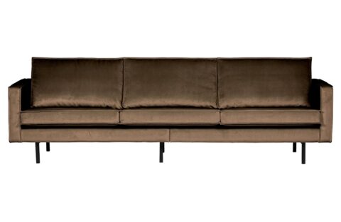 BePureHome Bank Rodeo 3-Zits Velvet Taupe Banken Stof