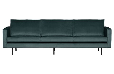 BePureHome Bank Rodeo 3-Zits Velvet Teal Banken Stof