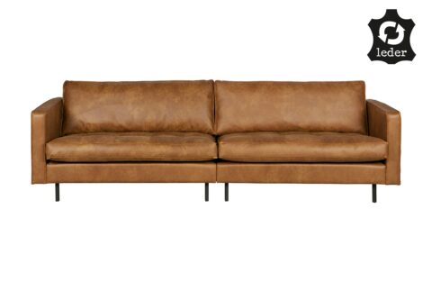 BePureHome Bank Rodeo Classic 3-Zits Cognac Banken Leder