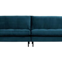 BePureHome Bank Rodeo Classic 3-Zits Velvet Blue Banken Stof