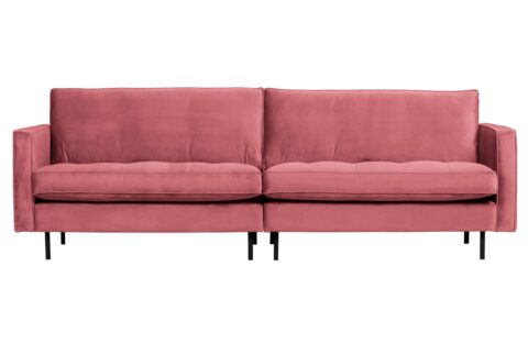 BePureHome Bank Rodeo Classic 3-Zits Velvet Pink Banken Stof