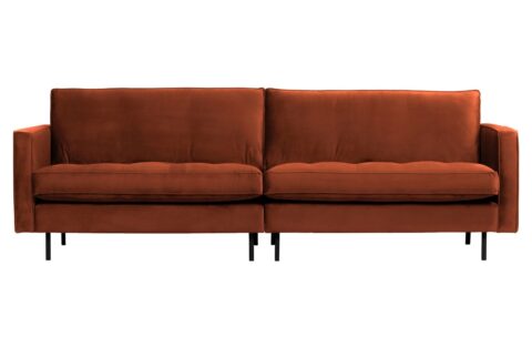 BePureHome Bank Rodeo Classic 3-Zits Velvet Roest Banken Stof