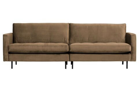 BePureHome Bank Rodeo Classic 3-Zits Velvet Taupe Banken Stof