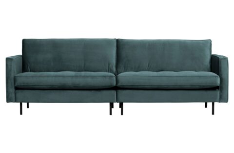 BePureHome Bank Rodeo Classic 3-Zits Velvet Teal Banken Stof