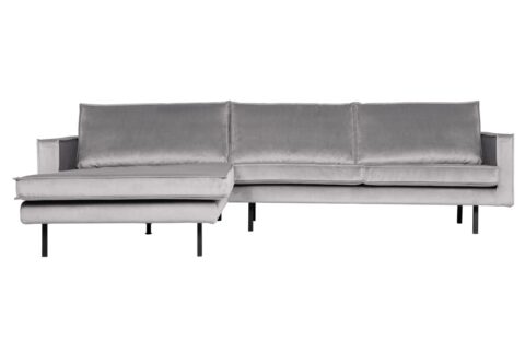 BePureHome Chaise Longue Links Rodeo Lichtgr. Banken Stof