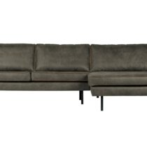 BePureHome Chaise Longue Rechts Rodeo Army Banken Leder