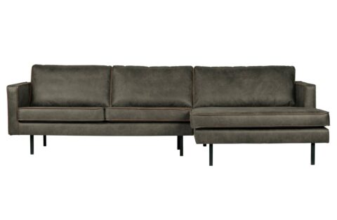 BePureHome Chaise Longue Rechts Rodeo Army Banken Leder