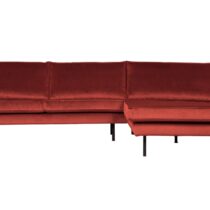 BePureHome Chaise Longue Rechts Rodeo Chestnut Banken Stof