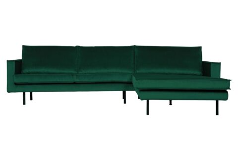 BePureHome Chaise Longue Rechts Rodeo Green For. Banken Stof