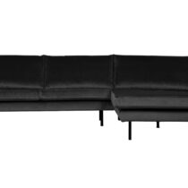 BePureHome Chaise Longue Rechts Rodeo Velv. Antra Banken Stof