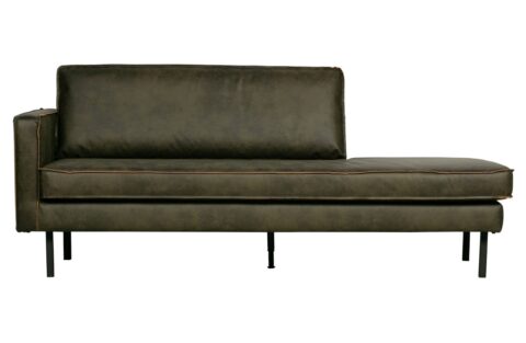 BePureHome Daybed Rodeo Left Army Banken Leder