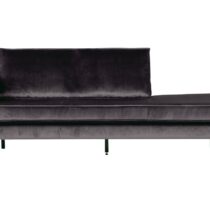 BePureHome Daybed Rodeo Left Velvet Antraciet Banken Stof