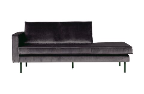 BePureHome Daybed Rodeo Left Velvet Antraciet Banken Stof