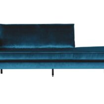 BePureHome Daybed Rodeo Left Velvet Blue Banken Stof