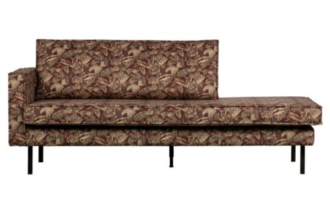 BePureHome Daybed Rodeo Left Velvet Bouq. Chestnut Banken Stof