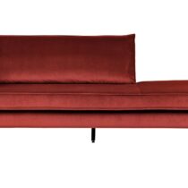 BePureHome Daybed Rodeo Left Velvet Chestnut Banken Stof