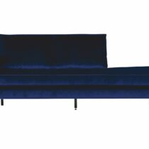 BePureHome Daybed Rodeo Left Velvet Dark Blue Banken Stof