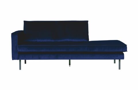 BePureHome Daybed Rodeo Left Velvet Dark Blue Banken Stof