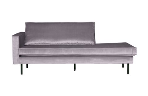 BePureHome Daybed Rodeo Left Velvet Lichtgrijs Banken Stof