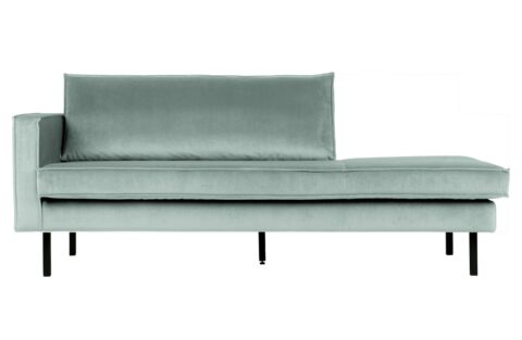 BePureHome Daybed Rodeo Left Velvet Mint Banken Stof