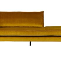 BePureHome Daybed Rodeo Left Velvet Oker Banken Stof