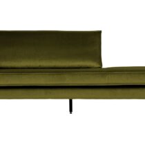 BePureHome Daybed Rodeo Left Velvet Olive Banken Stof