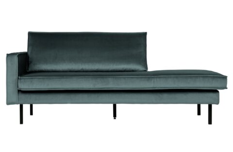 BePureHome Daybed Rodeo Left Velvet Teal Banken Stof