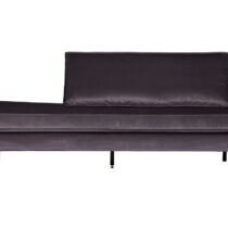 BePureHome Daybed Rodeo Right Velvet Dark Grey Banken Stof