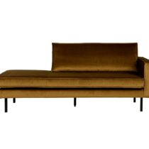 BePureHome Daybed Rodeo Right Velvet Honing Geel Banken Stof