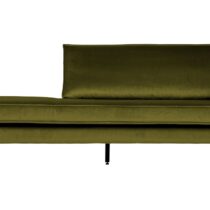 BePureHome Daybed Rodeo Right Velvet Olive Banken Stof