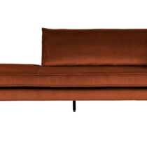 BePureHome Daybed Rodeo Right Velvet Roest Banken Stof