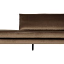 BePureHome Daybed Rodeo Right Velvet Taupe Banken Stof