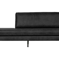 BePureHome Daybed Rodeo Right Zwart Banken Leder