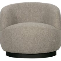 BePureHome Draaifauteuil Woolly Naturel Fauteuil Stof