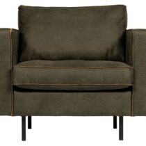 BePureHome Fauteuil Rodeo Classic Army Fauteuil Leder