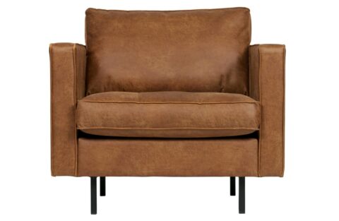 BePureHome Fauteuil Rodeo Classic Cognac Fauteuil Leder